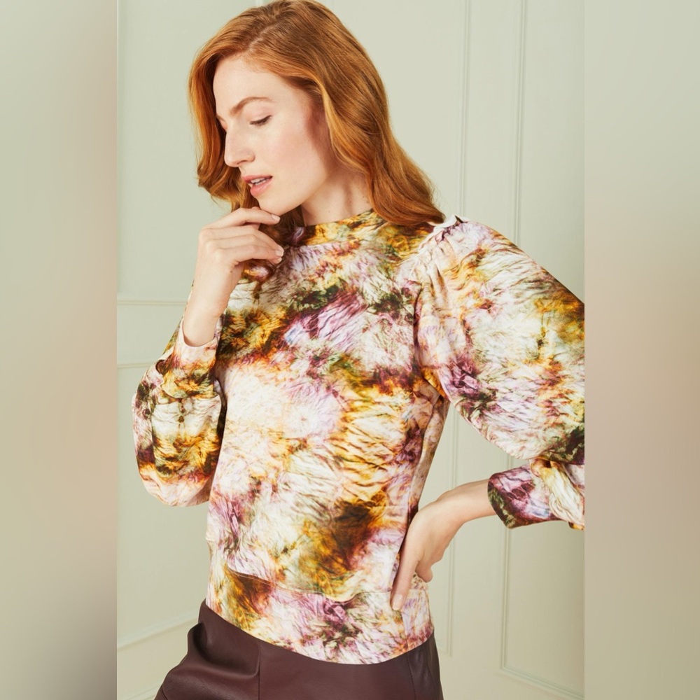 Marie Oliver Cappie Pullover in Earth Dye – Size M, Cozy & Chic